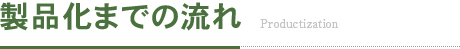 製品化までの流れ